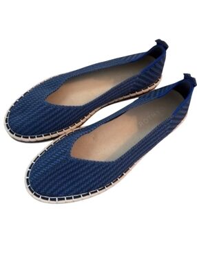 rothys the espadrille flats navy blue size 8.5